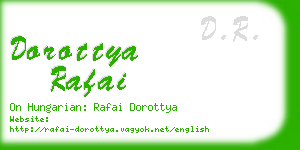 dorottya rafai business card